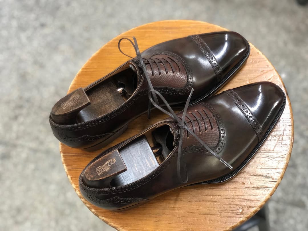 ADELAIDE - LUXURY BROWN OXFORD LACEUP