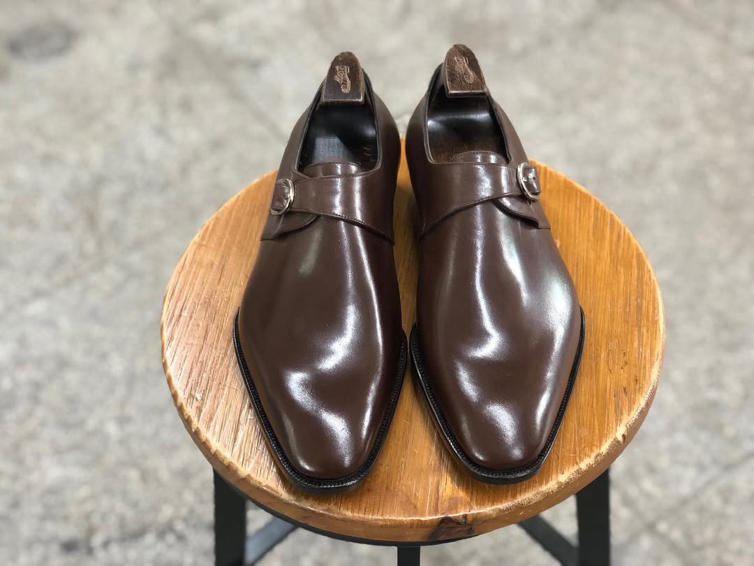 MAXWELL - BROWN FINISH SINGLE MONKSTRAP