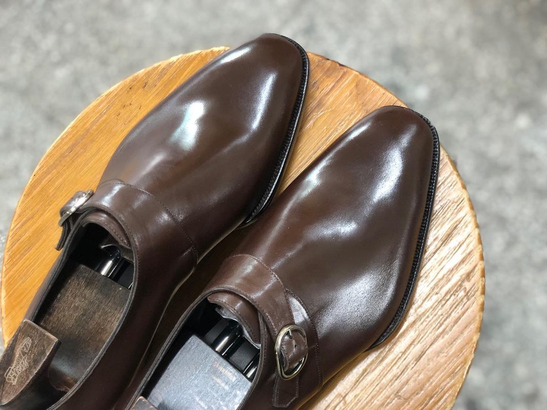 MAXWELL - BROWN FINISH SINGLE MONKSTRAP
