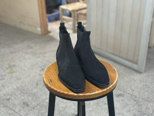 DRIFTOR - BLACK CLASSIC SUEDE BOOTS