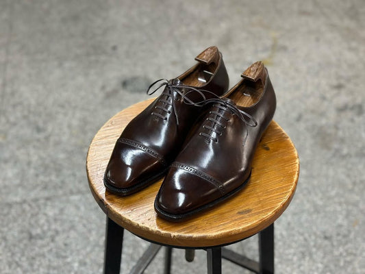 FORME - PREMIUM BROWN CAP TOE OXFORDS